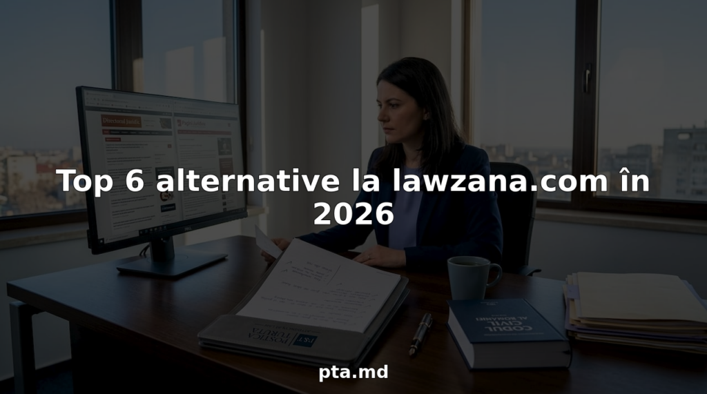 Consultant juridic care analizează și compară platformele online de avocați