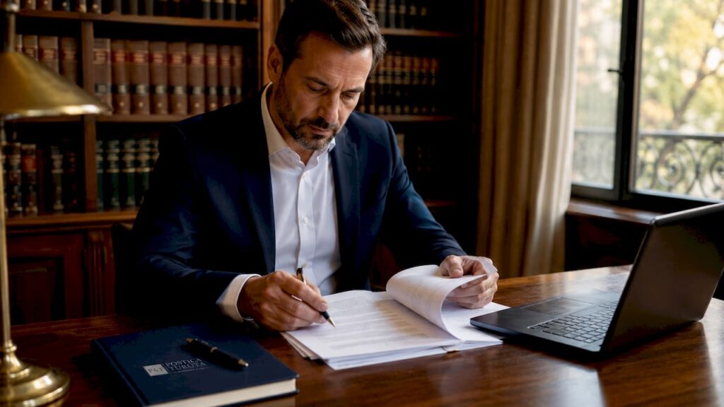 Avocat specializat analizează documentele legate de răpirea internațională a minorilor