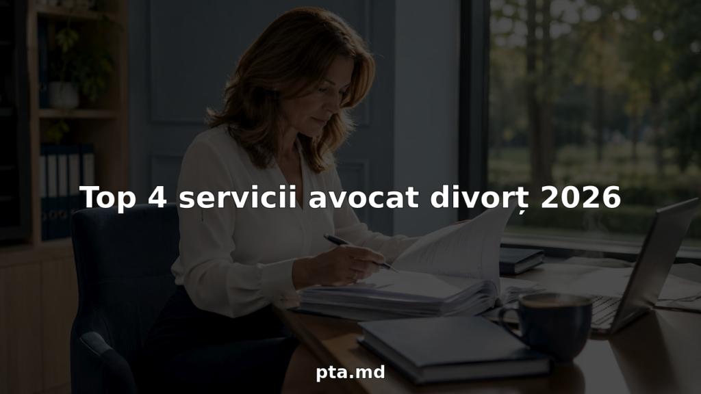 Avocat specializat în divorțuri analizează dosarele unui client la birou