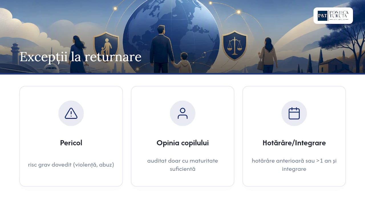 Cele trei excepții de la returnarea copilului